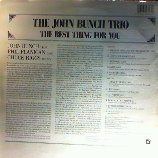 Bunch John Trio — Best Thing For You