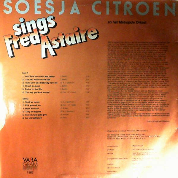 Citroen Soesja — Citroen Soesja Sings Fred Astaire