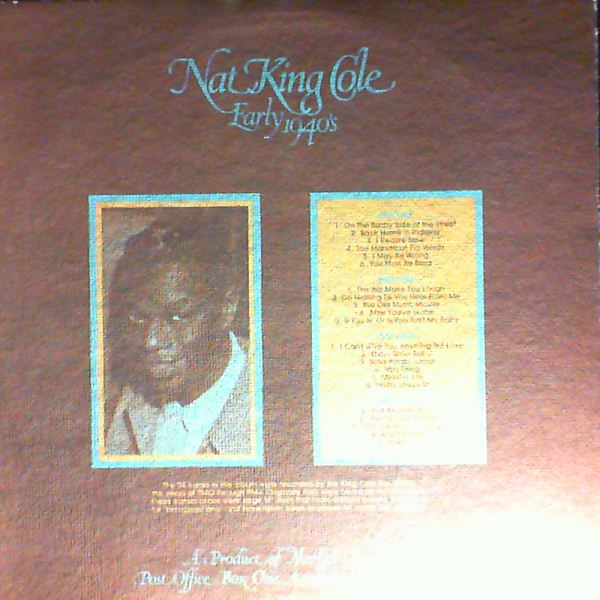 Cole Nat King — Farly 1940's