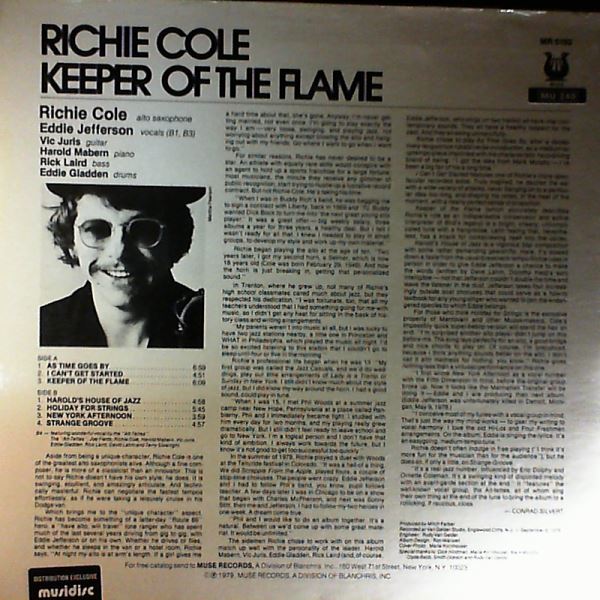 Cole Richie — Keeper Of The Flame