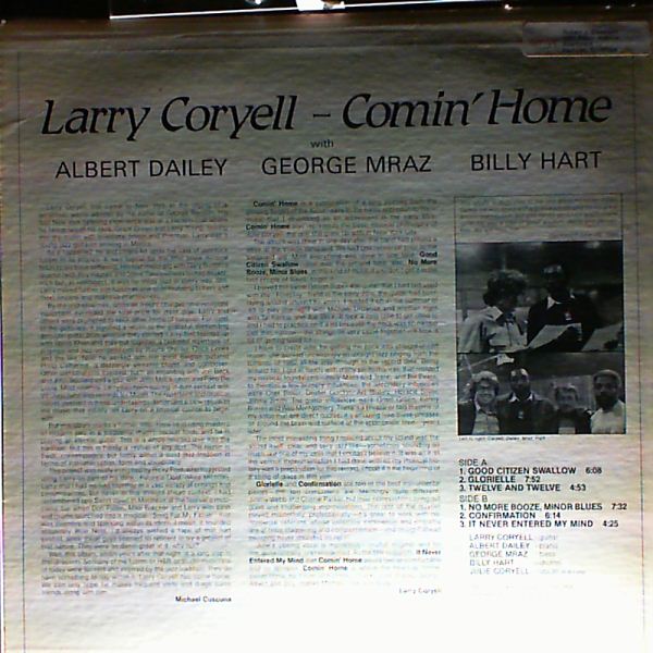 Coryell Larry — Comin' Home