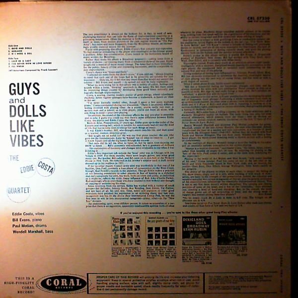 Costa Eddie Quartet — Guys And Dolls Like Vibes
