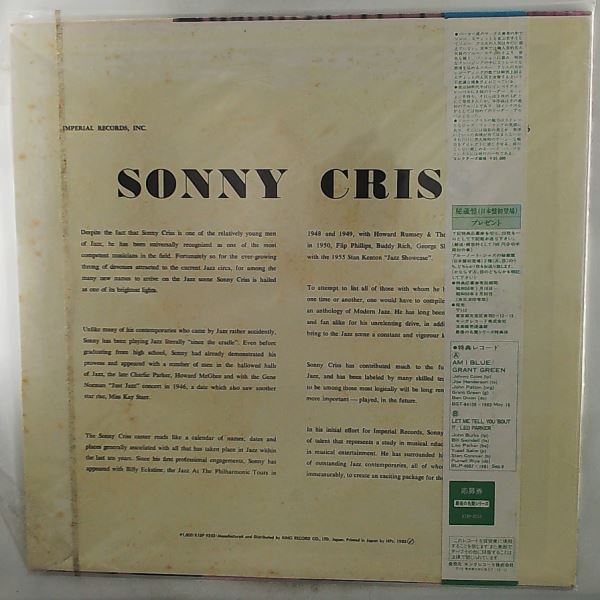 Criss Sonny — Jazz - U.S.A.