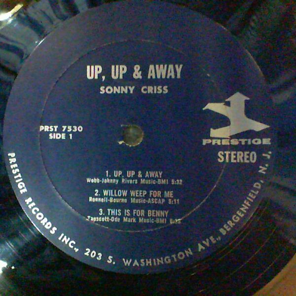 Criss Sonny — Up, Up And Away