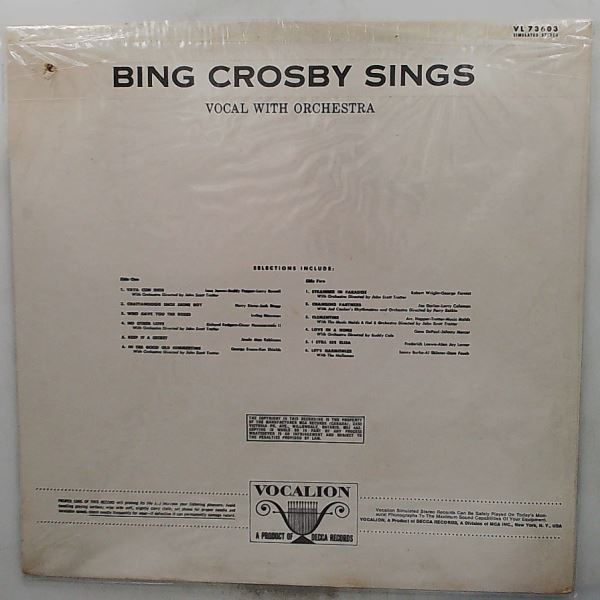 Crosby Bing — Crosby Bing Sings