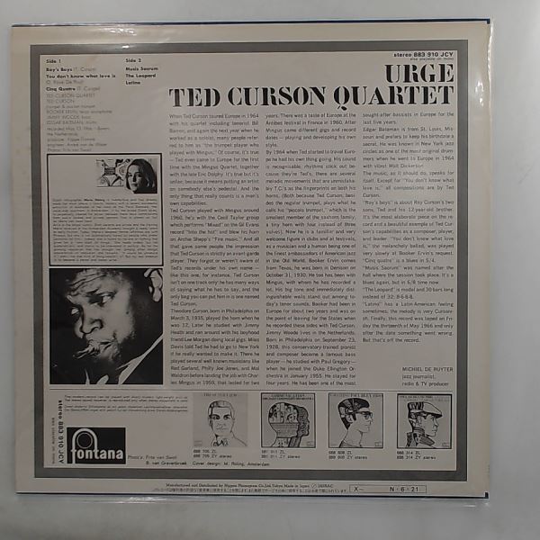 Curson Ted Quartet — Urge