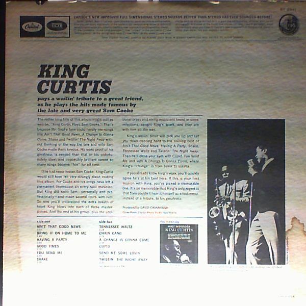 Curtis King — Plays The Hits Made Famous By Sam Cooke