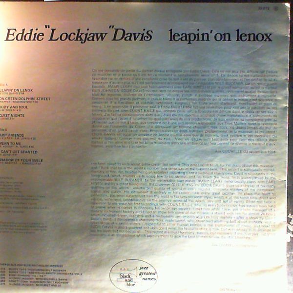 Davis Eddie "Lockjaw" — Leapin' On Lenox