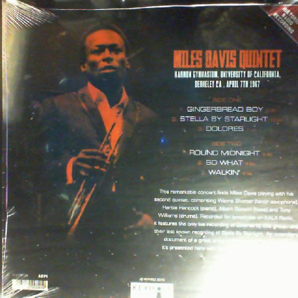 Davis Miles Quintet — Harmon Gymnasium, University Of California, Berkeley CA, April 7th 1967
