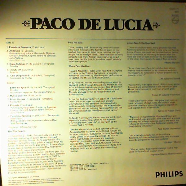 De Lucia Paco — De Lucia Paco