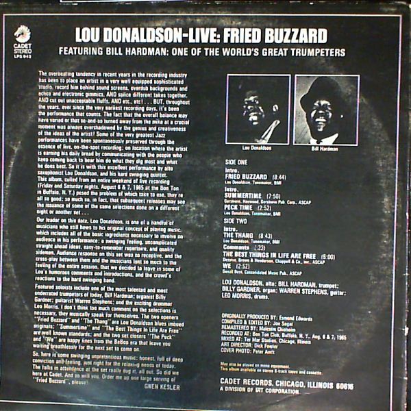 Donaldson Lou — Fried Buzzard - Live