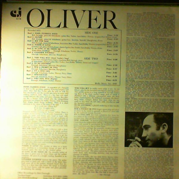 Dorough Bob — An Excursion Through Oliver!