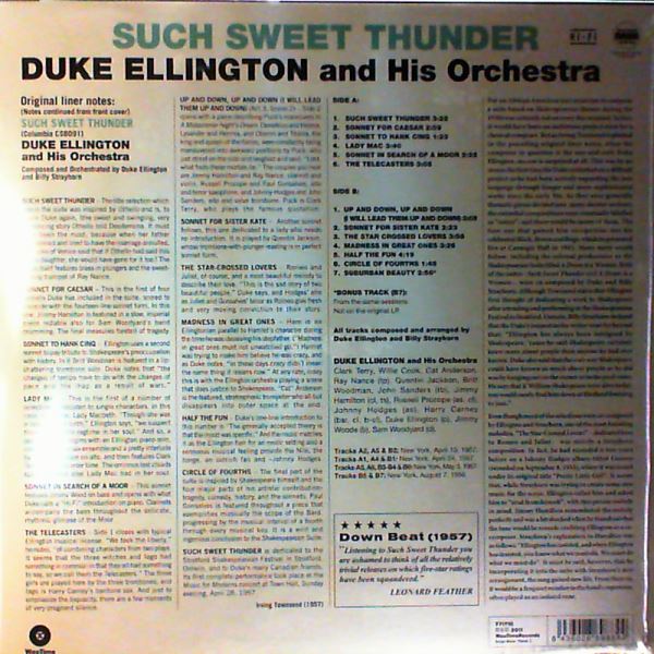 Ellington Duke & His Orchestra — Such Sweet Thunder