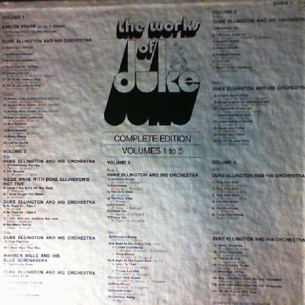 Ellington Duke & His Orchestra — Works Of Duke - Integrale Vol. 1 to 5