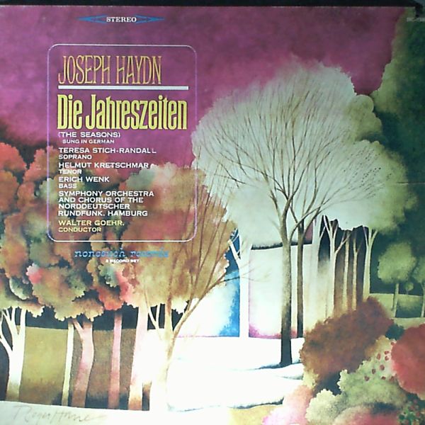 Stich-Randall T./Kretschmar H./Wenk E. — Haydn J.: Die Jahreszeiten ( Walter Goehr - dir.)