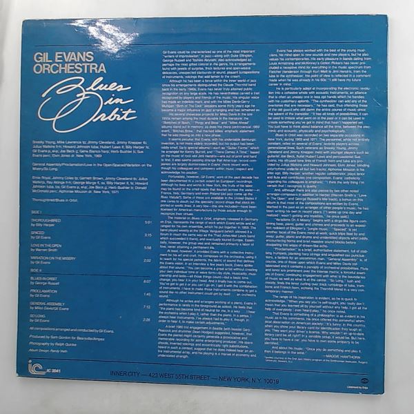 Evans Gil Orchestra — Blues In Orbit