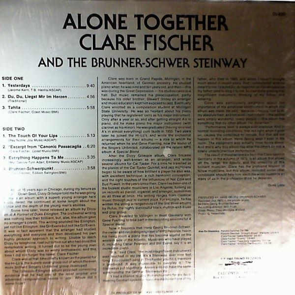 Fischer Clare — Alone Together