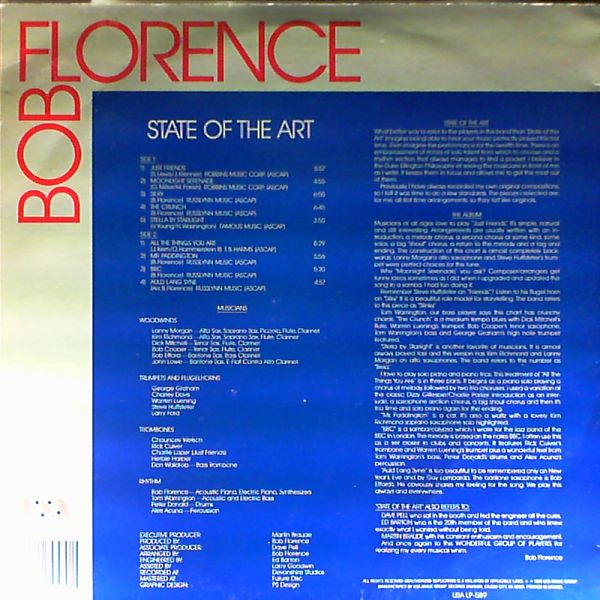 Florence Bob — State Of The Art. The Limited Edition.