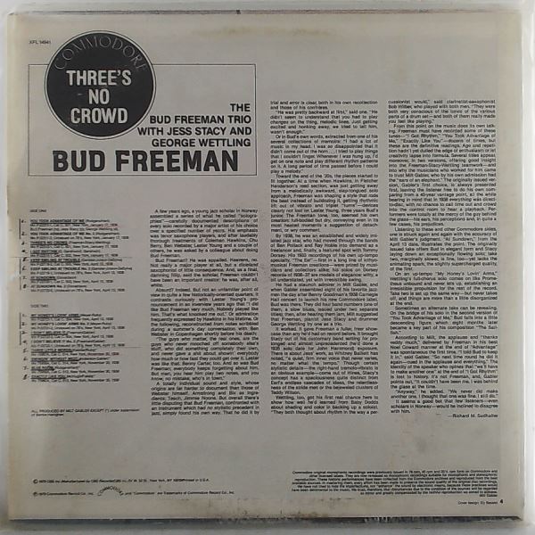 Freeman Bud — Three's No Crowd