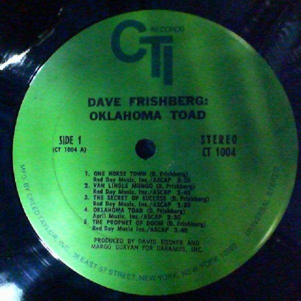 Frishberg Dave — Oklahoma Toad