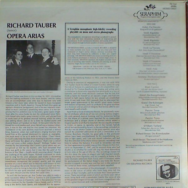 Tauber Richard — Opera Arias
