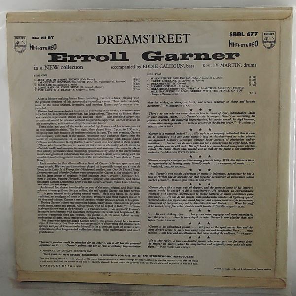 Garner Erroll — Dreamstreet