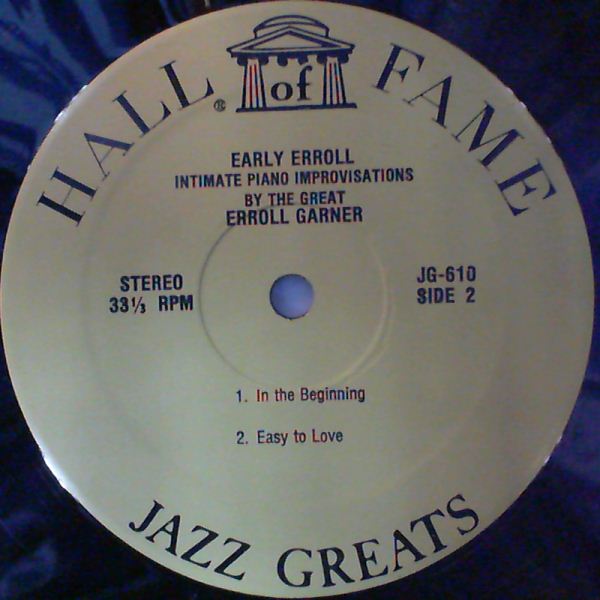 Garner Erroll — Early Erroll