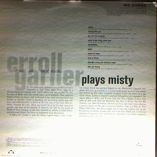 Garner Erroll — Garner Erroll Plays Misty