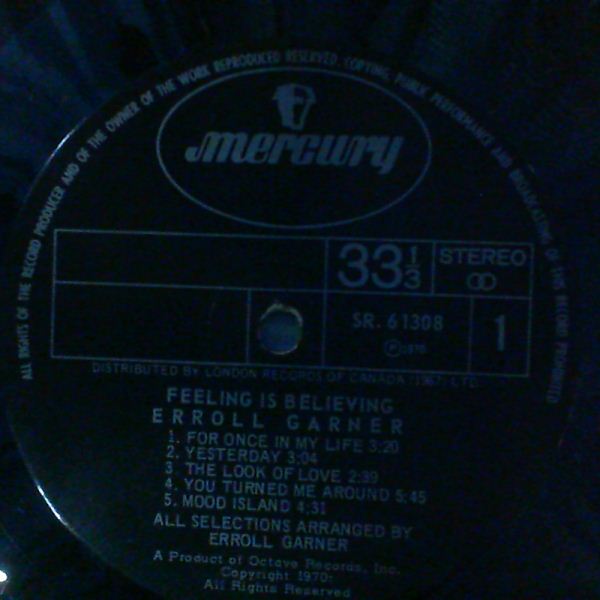 Garner Erroll — Feeling Is Believing