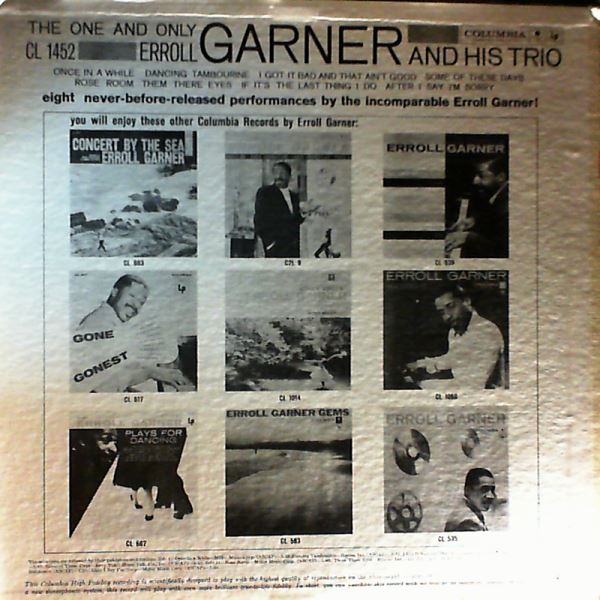 Garner Erroll — The One And Only Erroll Garner