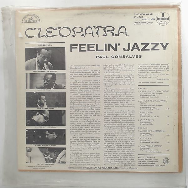 Gonsalves Paul — Cleopatra Feelin' Jazzy