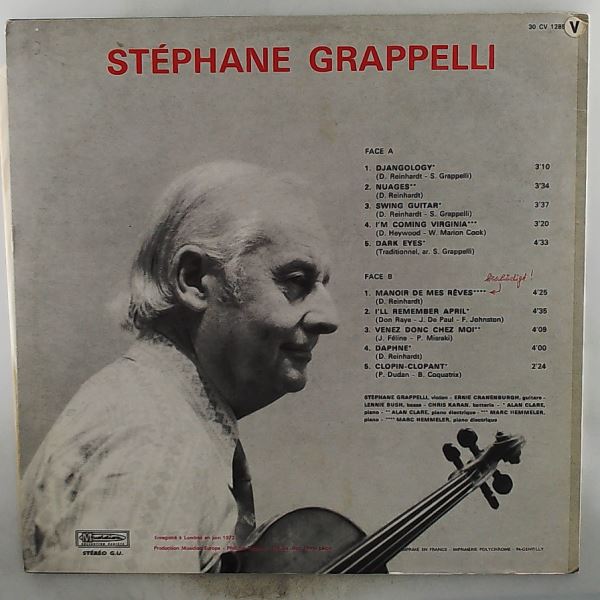Grappelli Stephane — Manoir De Mes Reves - Nuages - Clopin Clopant
