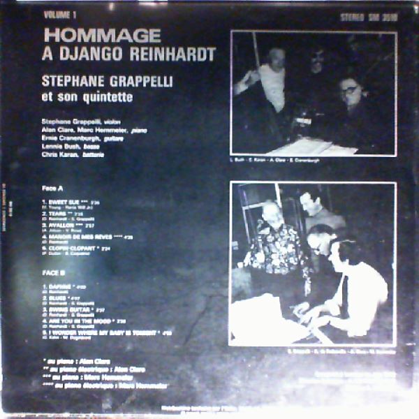 Grappelly Stephane — Hommage A Django Reinhardt Volume 1