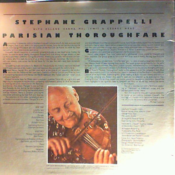 Grappelly Stephane — Parisian Thoroughfare