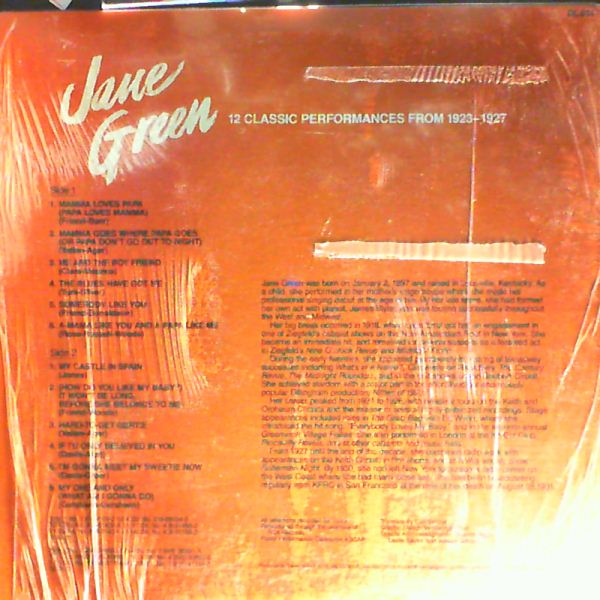 Green Jane — 12 Classic Performances