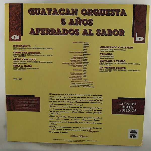 Guayacan Orquesta — 5 Anos Aferrados Al Sabor