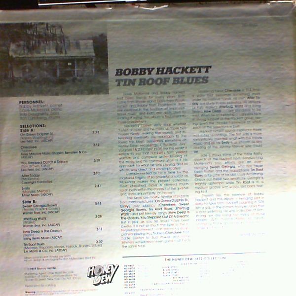 Hackett Bobby — Tin Roof Blues
