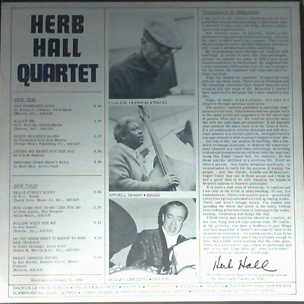 Hall Herb quartet — Old tyme modern