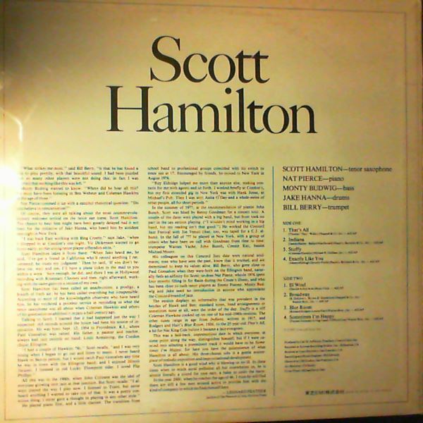 Hamilton Scott — Hamilton Scott Is A Good Wind Who Is Blowing Us No Ill
