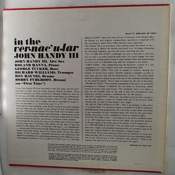 Handy John 3 — In The Vernacular