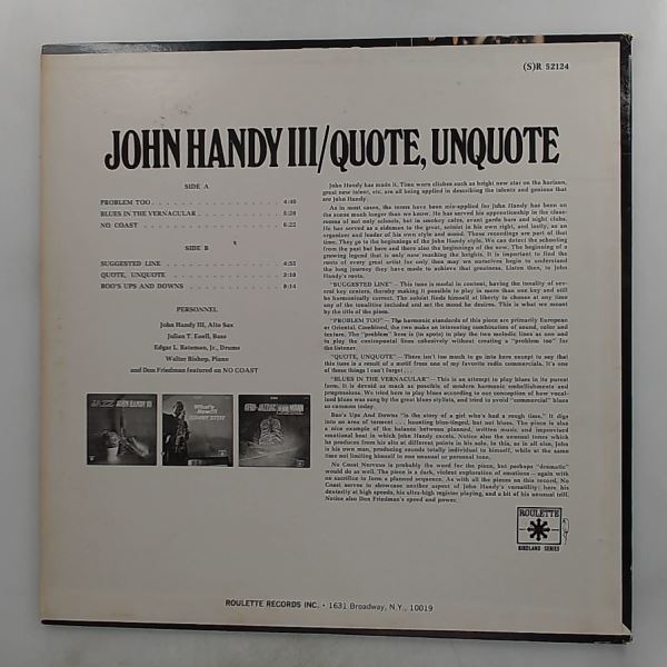 Handy John 3 — Quote, Unquote
