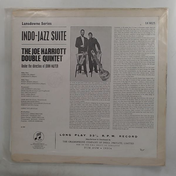 Harriott Joe — Indo-Jazz Suite