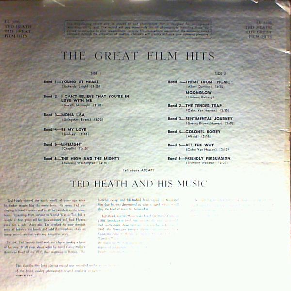 Heath Ted — Great Film Hits