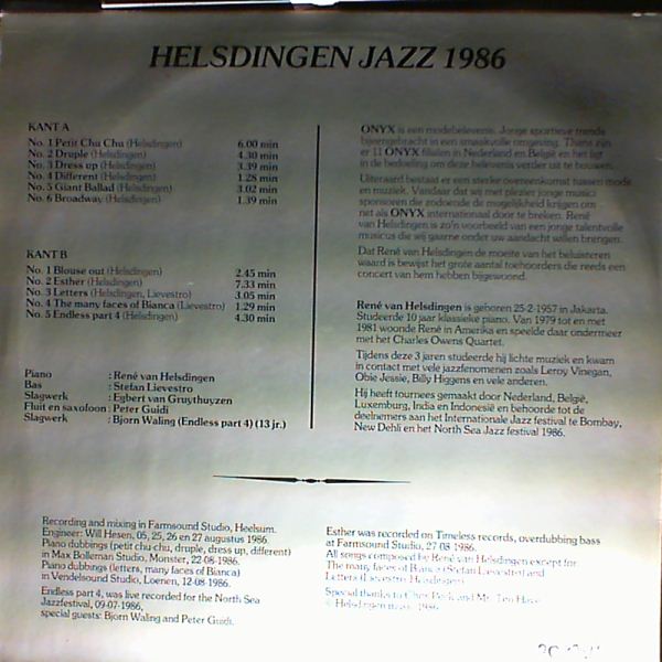 Helsdingen — Onyx (Helsdingen Jazz 1986)