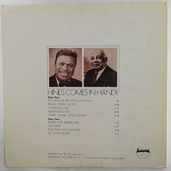 Hines Earl — Hines Comes In Handy