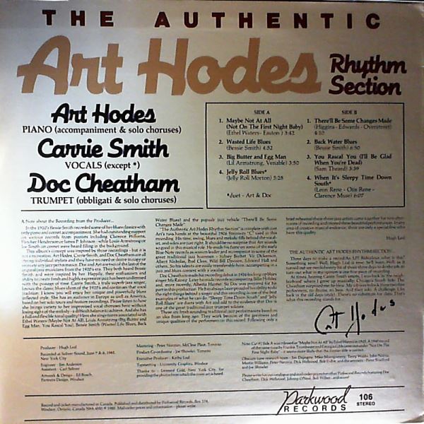 Hodes Art — The Authentic Art Hodes Rhythm Section