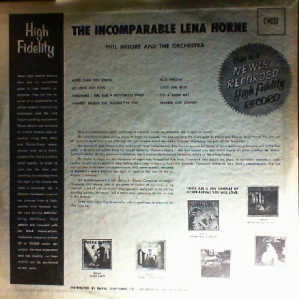 Horne Lena — Incomparable Horne Lena