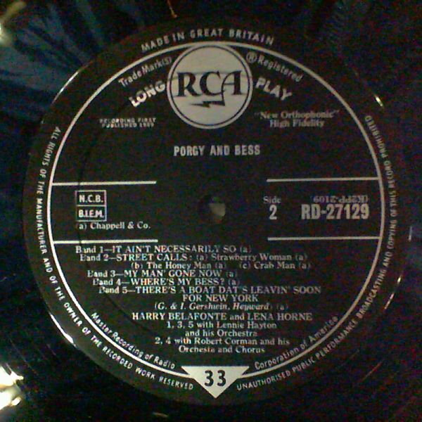Horne Lena, Belafonte Harry — Porgy And Bess