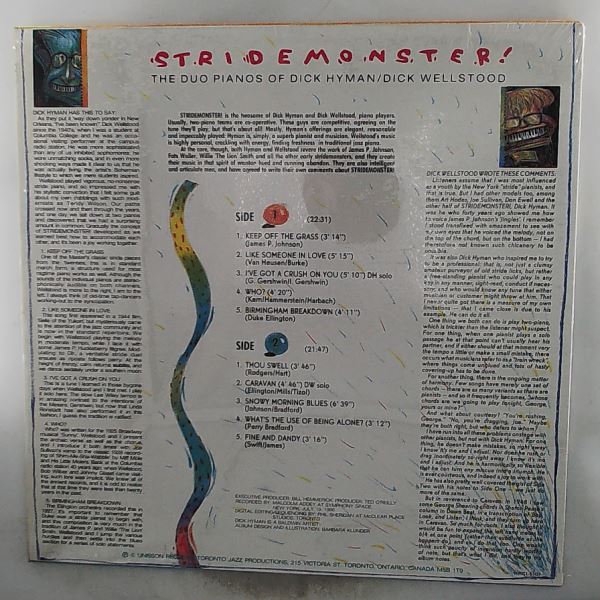 Hyman Dick / Wellstood Dick — Stridemonster! The Duo Pianos Of Dick Hyman / Dick Wellstood