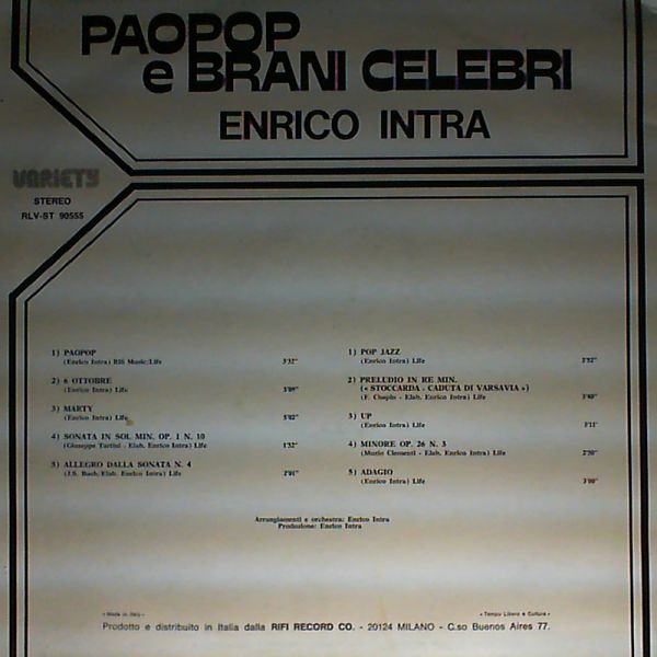 Intra Enrico — Paopop E Brani Celebri